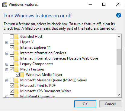windows-media-turn-on-features windows-media-turn-on-features