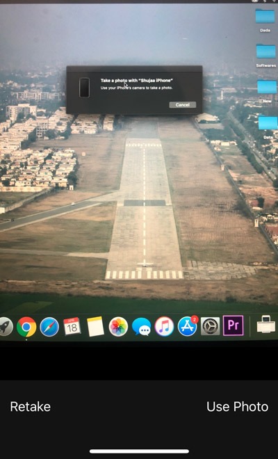 Continuity Camera Take Photo