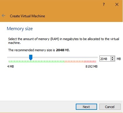 Create Virtual Machine Ram