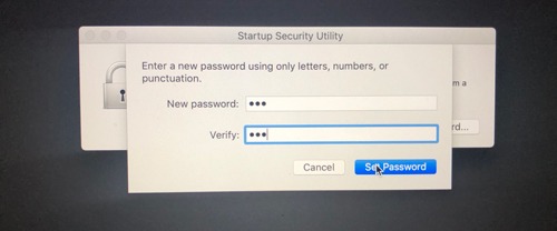 Firmware Password Mac Enter Password