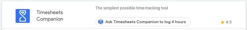 Google Assistant Productivity Timesheets Companion