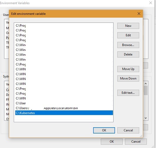 Kubernetes Folder Path C Drive