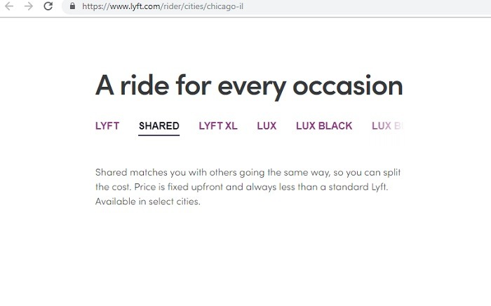Lyft Screenshot