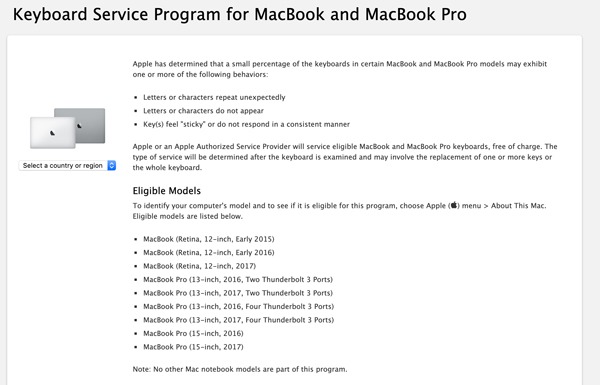 Mac Keyboard Issues Repair