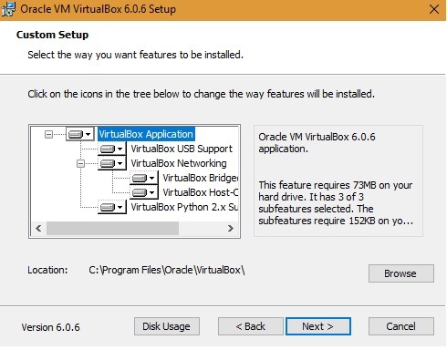 Oracle Vm Virtualbox 6.0.6. Setup On Hard Drive