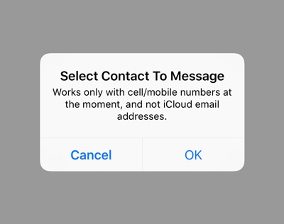 Schedule Text Message Select Contact