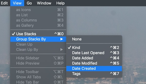 Stacks Osx Group Options