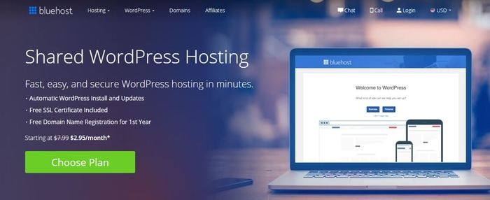 Best WordPress Hosting Bluehost