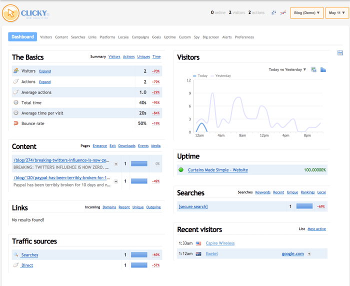 Clicky Privacy Focused Google Alternatives Google Analytics