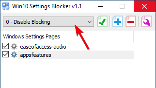 Hide Settings Page 09 Disable Blocking