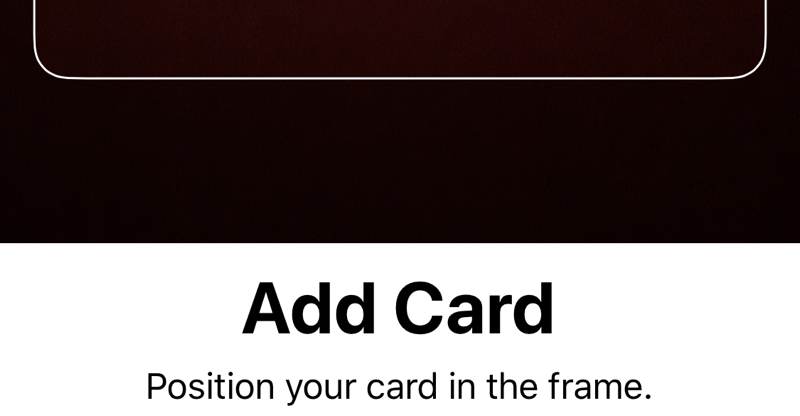 Adding a new card to fix Apple Pay not working issue.