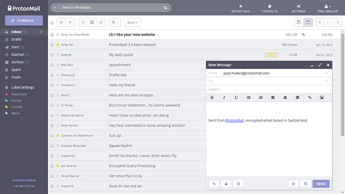 Protonmail Privacy Focused Google Alternatives Gmail