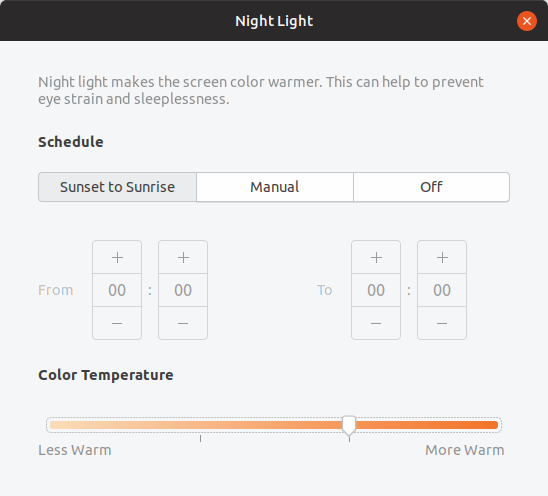 Ubuntu 19 04 Nightlight