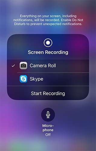 Useful Control Center Widgets Screen Record