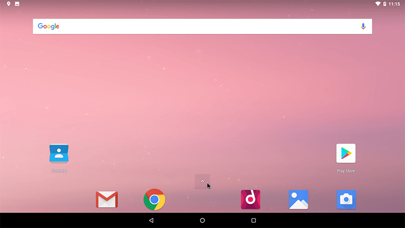 Linux Android Emulation Androidx86 Main Screen
