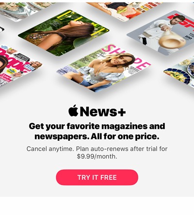 News Try For Free Button