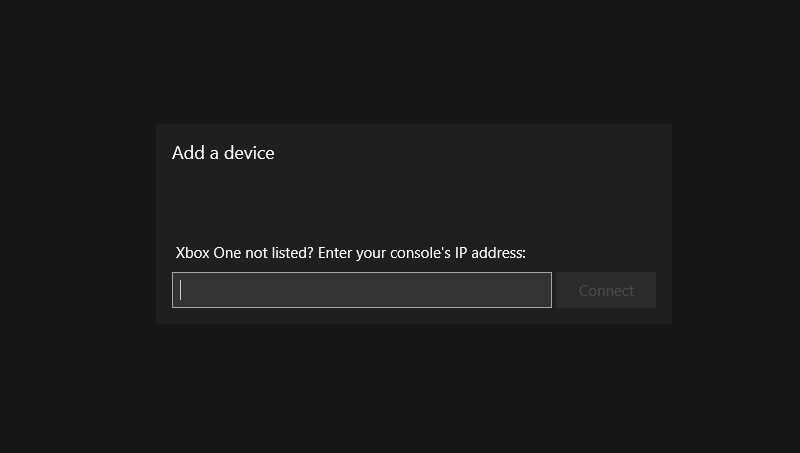 Xbox Windows App Add Device Menu