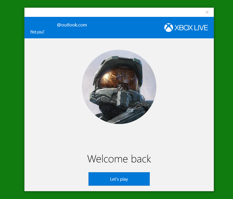 Xbox Windows App Login Stage