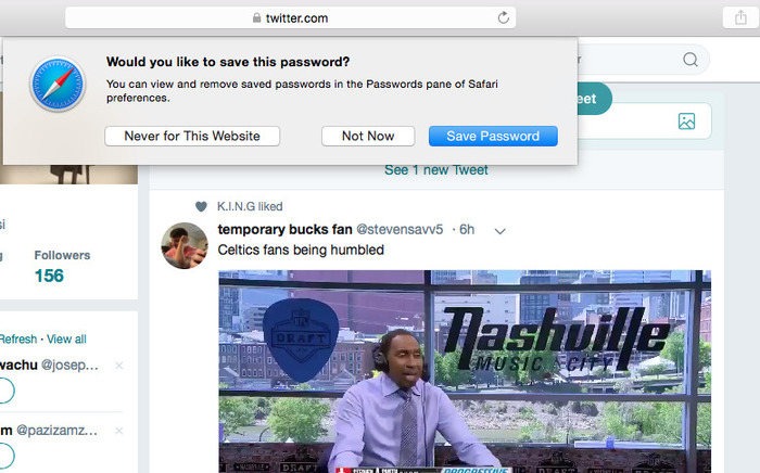Browser Password Manager Safari