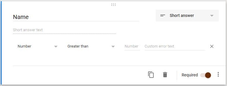 Google Forms Registration Validation