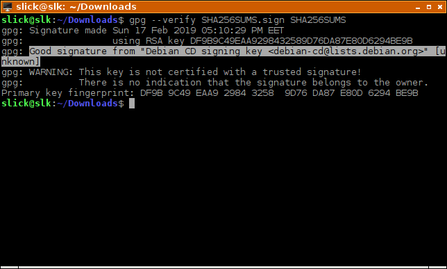Gpg Verify Signatures Verify Signature File