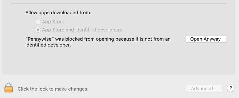 Open Websites Floating Window Pennywise Macos Warning Open Websites Floating Window Pennywise Macos Warning