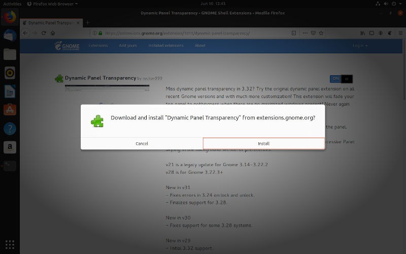 Ubuntu Gnome Enable Dynamic Transparency Ubuntu Gnome Enable Dynamic Transparency