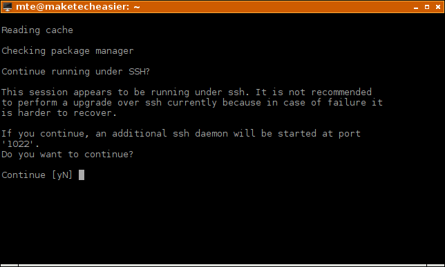 Ubuntu Upgrade Cli Ssh Session