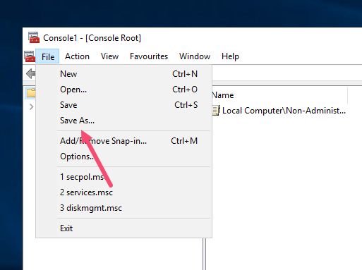 Windows Non Admin Group Policy Select Save As Windows Non Admin Group Policy Select Save As