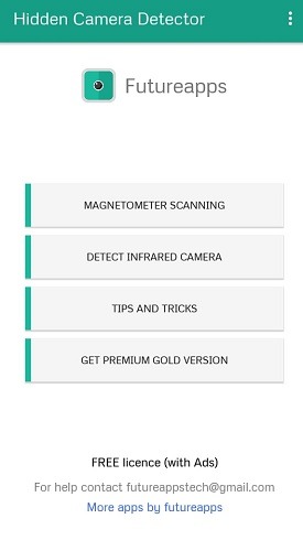 Hidden Camera Detector Homescreen Hidden Camera Detector Homescreen