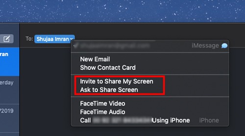 Mac Screen Sharing Share