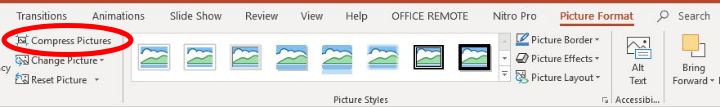 Reduce Size Powerpoint Compress One Image Format