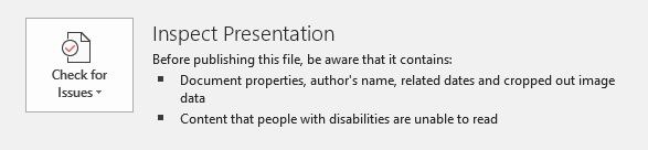 Reduce Size Powerpoint Image Edits Check Issues