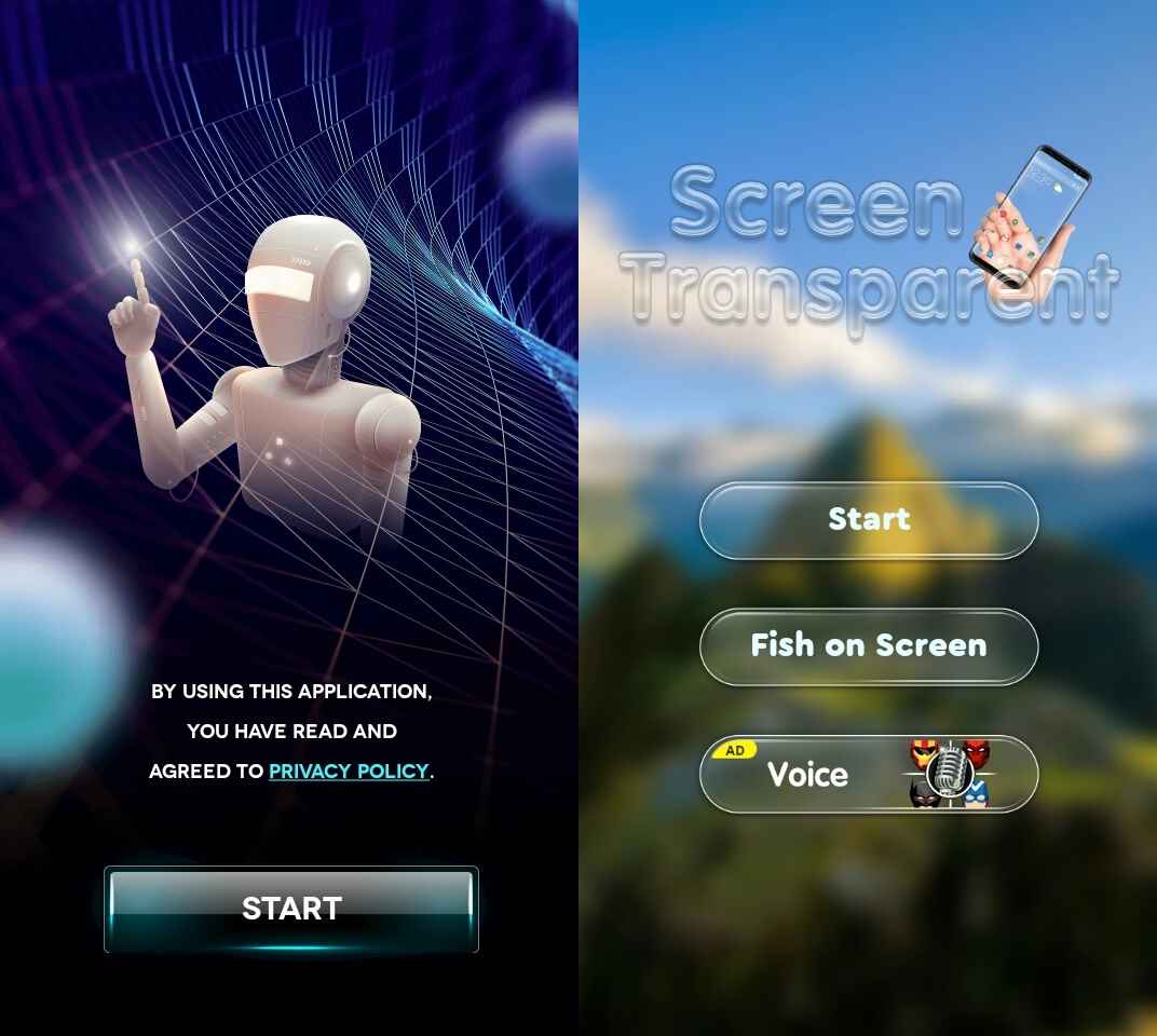 Screen Transparent Start Y