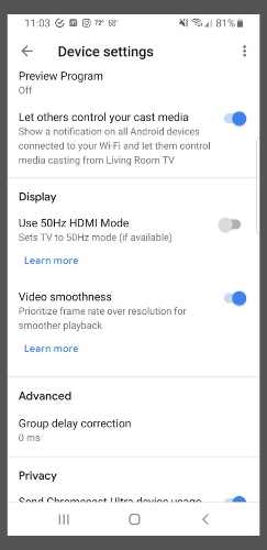 Cast Amazon Videos Use 50hz