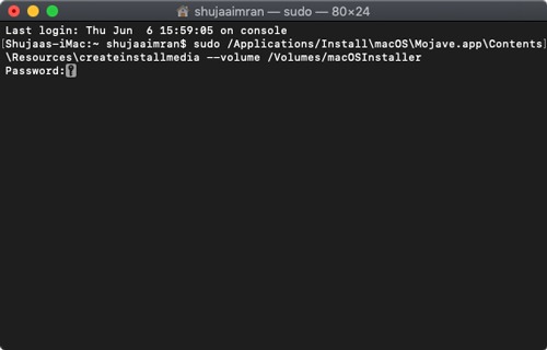 Macos Installer Terminal Command