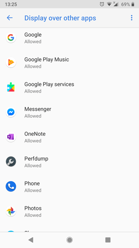 Screen Overlay Detected Error Android Permissions