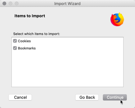 Switching Chrome To Firefox Import Data