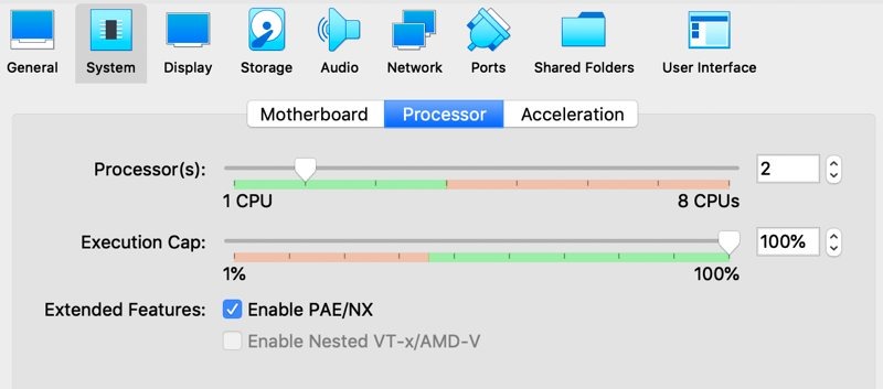 Virtualbox Ubuntu Freezing Cpu Settings