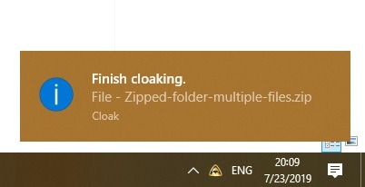 Alert Cloaking Finished Alert Cloaking Finished