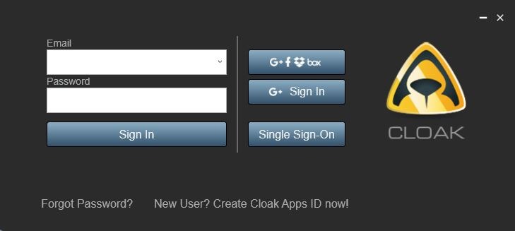 Create Cloak Account Create Cloak Account