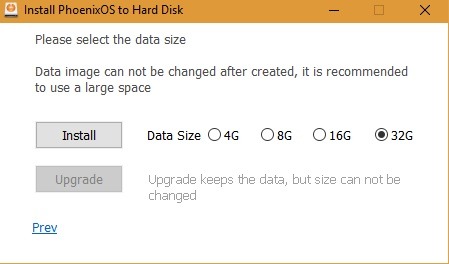 Install Phoenix Os 32g Hard Disk