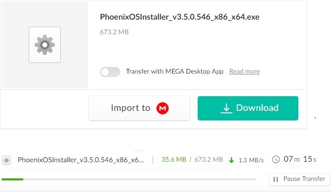 Installing Phoenixos Windows 10