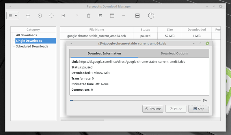 Linux Mint Download Managers Persepolis