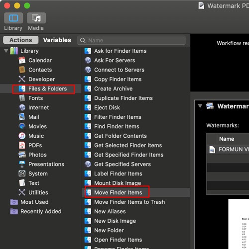 Watermark Pdf Quick Actions Finder Actions