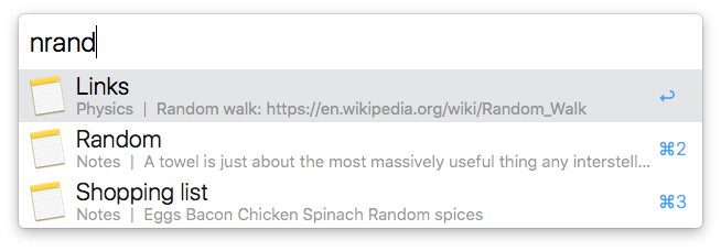Alfred Workflows Apple Notes