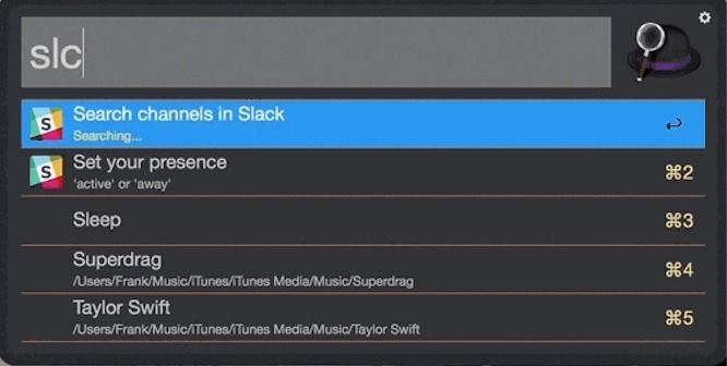 Alfred Workflows Slack