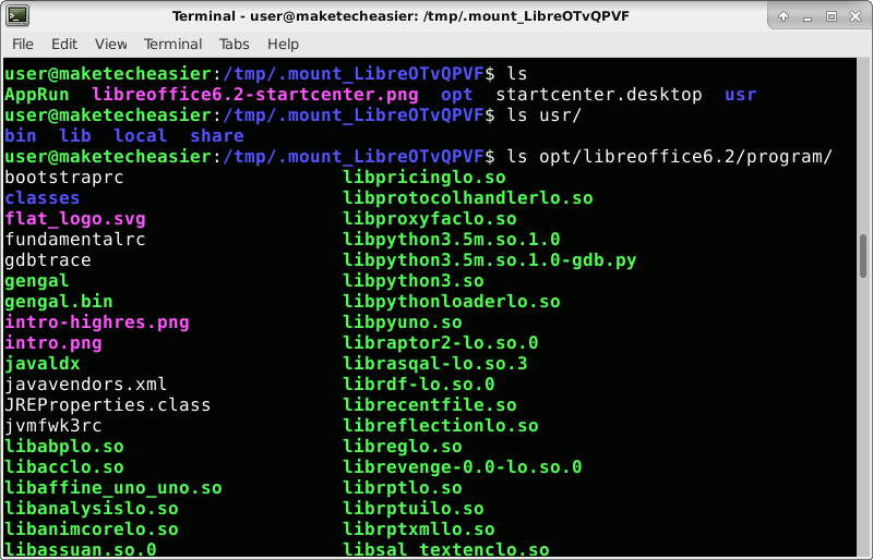 Appimage Temporary Filesystem