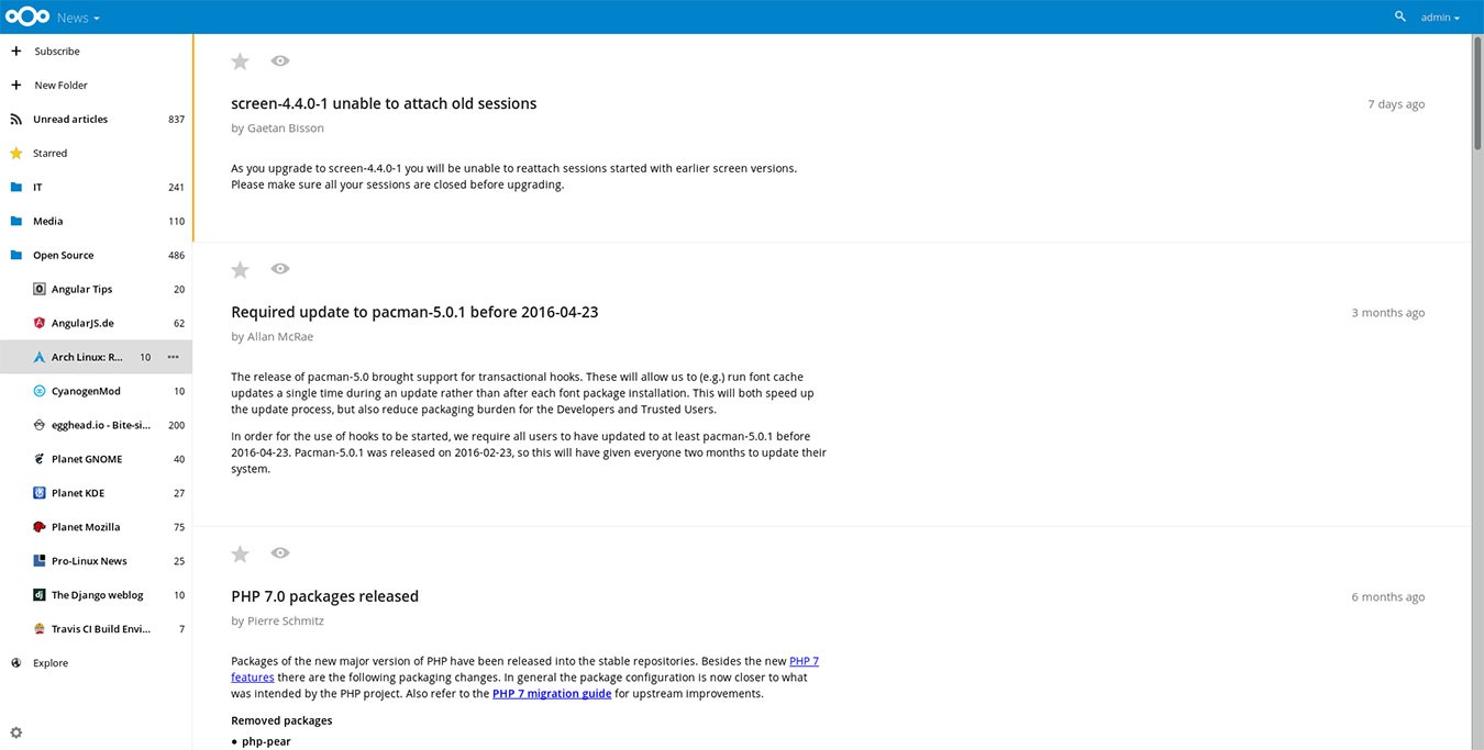 Best Nextcloud Apps Server News