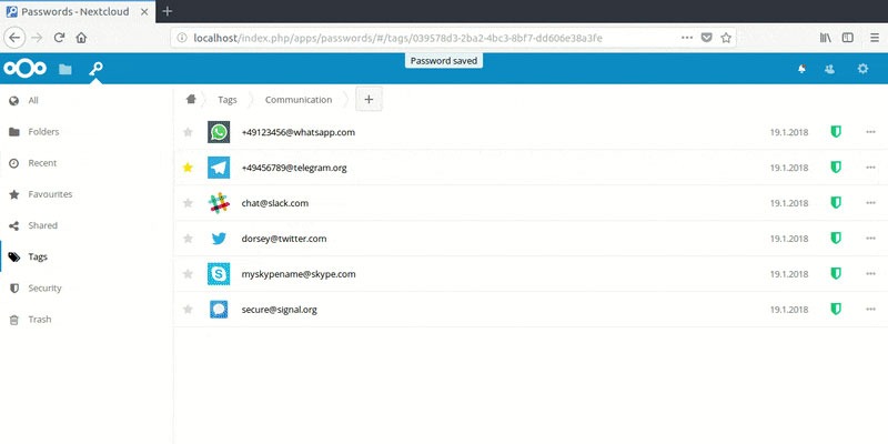 Best Nextcloud Apps Server Passwords